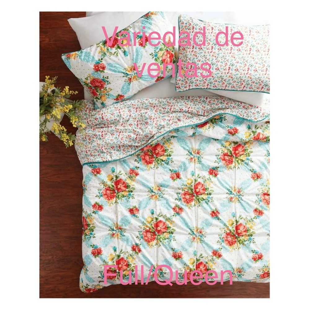 The Pioneer Woman Vintage Floral Cotton Full/Queen Quilt